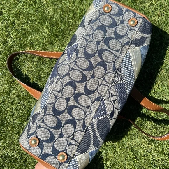 Coach Hampton Jean Turnlock Satchel - B0893-12216 - Picture 10 of 15